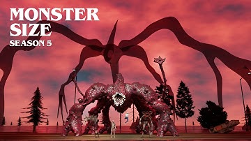 Stranger Things MONSTER Size Comparison