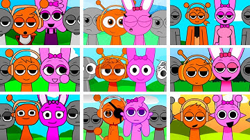 Sprunki - but OREN and Pinki in ALL Different Mods [Part 2]