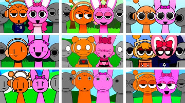 Sprunki - but OREN and Pinki in ALL Different Mods [Part 2]