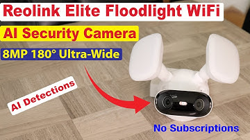 Reolink Elite Floodlight: WiFi 6, 8MP, and AI Detections