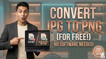 Convert any JPG image into PNG for Free (No Software Needed)