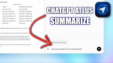 How To Summarize ANY Document in Seconds (ChatGPT Atlas Tutorial)