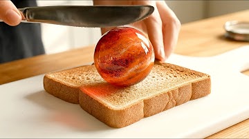 Planet Spread on Toast 🌍🍞 | AI ASMR – Oddly Satisfying & Relaxing