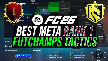 *POST PATCH* Best META 15-0 Rank 1 Custom Tactics & Formations in FC 26