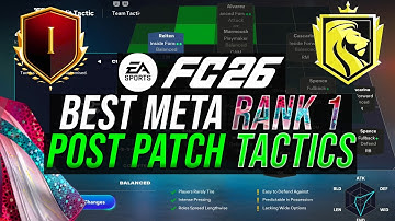 *POST PATCH* Best META 15-0 Rank 1 Custom Tactics & Formations in FC 26
