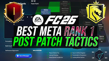 *POST PATCH* Best META 15-0 Rank 1 Custom Tactics & Formations in FC 26