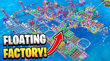 I BUILT A FLOATING MEGACITY That PRINTS RESOURCES!