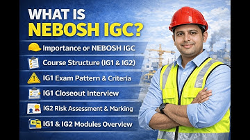 NEBOSH IGC Introduction | Course Structure, IG1 Exam, IG2 Risk Assessment Explained