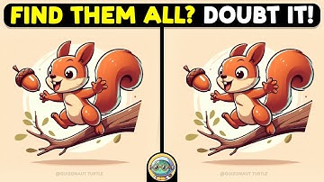 🐢🧩 Spot 3 Differences | Puzzle Power Hour 🧩🐢 | Quizonaut Turtle