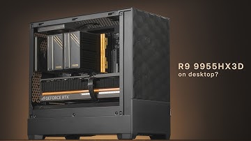 Ryzen 9 9955HX3D On Desktop? Ultimate All Black Micro ATX PC Build - Fractal Pop Mini Air