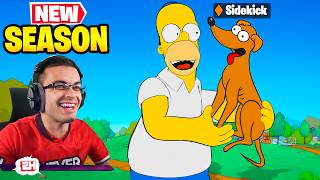 NickEh30 reacts to The Simpsons in Fortnite!