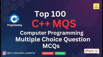 C++ quiz part 1 | C++ solved MCQs | C++ MCQs Quiz with Answers | Mixed Programming Questions
