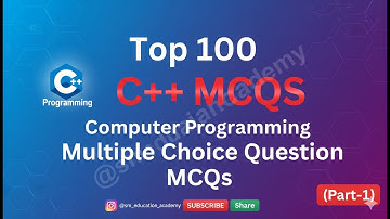 C++ quiz part 1 | C++ solved MCQs | C++ MCQs Quiz with Answers | Mixed Programming Questions