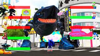 ITALIAN BRAINROT VS SONIC FNAF SOTM UCN Animatronics vs POPPY  4 With HEALTHBARS Fight COMPILATION
