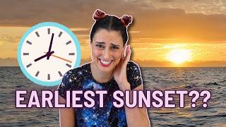 Earliest Sunset...BEFORE the Solstice???