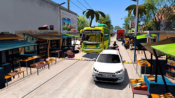 Bus Simulator Games 2025 : Swamy Ayyappa Bus On Village Road In Ets2