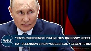 UKRAINE-KRIEG: 'Entscheidende Phase!' Selenskyj jubelt! Jetzt hat er einen 'Siegesplan' gegen Putin