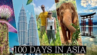 NEW! Singapore to Tokyo in 100 Days: EPIC Travel Vlog | Malaysia, Indonesia, Thailand, Japan