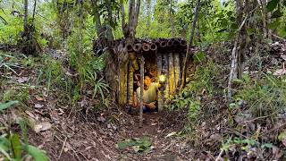Membuat Shelter Rahasia Yang Aman Dari binatang Buas Dalam Hutan Saat Camping 