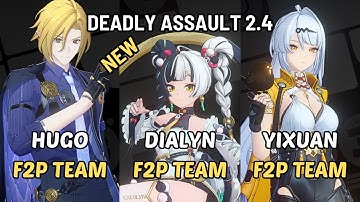NEW Deadly Assault ZZZ Hugo Lycaon F2P Team x M0 Dialyn Corin F2P x Yixuan F2P Zenless Zone Zero 2.4