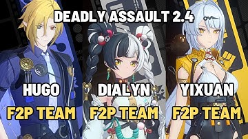 NEW Deadly Assault ZZZ Hugo Lycaon F2P Team x M0 Dialyn Corin F2P x Yixuan F2P Zenless Zone Zero 2.4