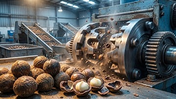 How Macadamia Nuts are made in factory: The Shocking Process!