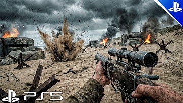 Invading the most bombed beach in the world - Call of Duty WWII - Realistic Immersive Gameplay