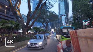 Bukit Bintang to KLCC Park Walking Tour | Beautiful Streets of Kuala Lumpur, Malaysia | 4K UHD