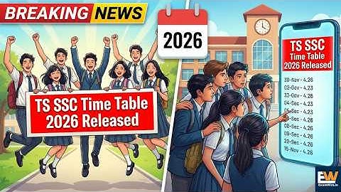 TS SSC 2026 Exam Dates Out Now | Full Time Table