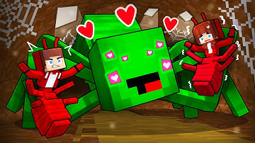 Mikey SPIDER Stole JJ`s Girl ANT - Maizen Minecraft Animation