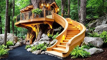 Unique, Modern & Dreamy Ideas: 20 Stunning Treehouse Designs with Spiral Staircases