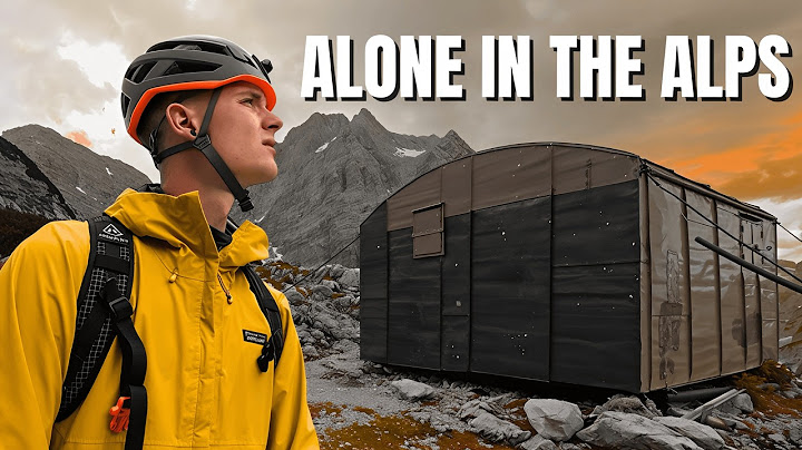24 Hours Alone in the Alps – Emergency Shelter Overnight