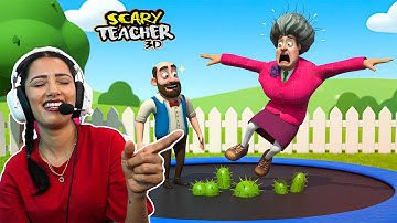 Funniest Trampoline Prank 😂 | SCARY TEACHER 3D