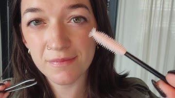 asmr 💆‍♀️ gently grooming your brows 💆‍♀️ up close personal attention