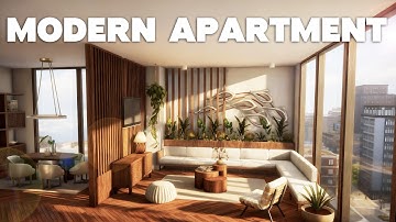 Modern Contemporary Apartment in San Myshuno | No CC | The Sims 4 Speed Build ASMR