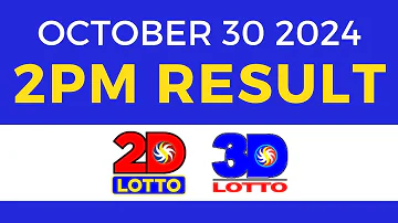 2pm Lotto Result Today October 30 2024 | PCSO Swertres Ez2