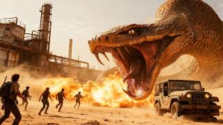【Monster Movie】Giant 100-meter snake savagely attacks survivors!#movie #film #snake