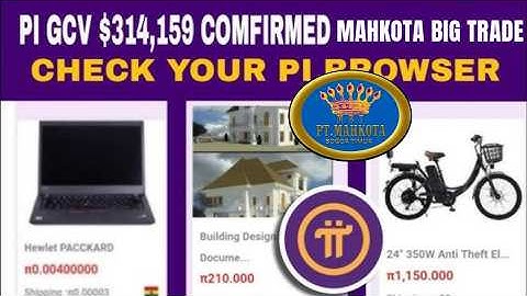 PI NETWORK SHOPPING In MAHKOTA BIG TRADE APP GCV $314,159 Wait For Mainnet | Pi Coin Price