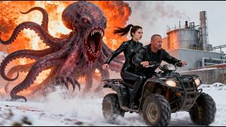 【FULL MOVIE】基因实验失控！巨型变异章鱼冲破实验室血洗科考站，美女运输员极地上演大逃亡