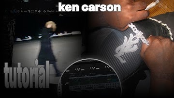 How to make CRAZY beat for KEN CARSON / tutorial