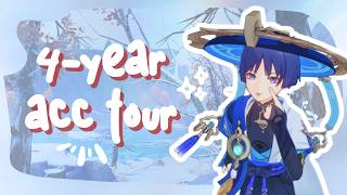 a nostalgic account tour of a veteran player [day 1140  | ar 60] ☾.˚ | cozy genshin impact gameplay