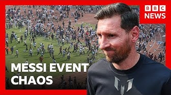 Thumbnail for Lionel Messi event in India descends into chaos | BBC News
