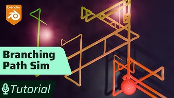 Procedural Branching Paths with Simulation Zones | Blender Geometry Nodes Tutorial
