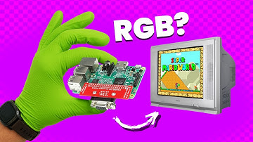 Raspberry Pi conectada a un CRT por componente (modo RGB retro)