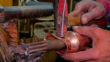 Copper ASMR: Master Forges Fire into Art.
