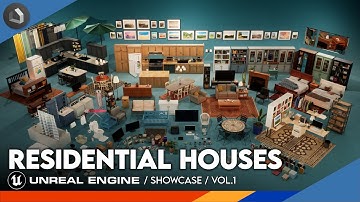 Residential Houses | Unreal Engine | FAB Modular Pack | Interior Update