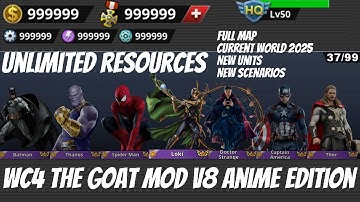 New Mod | WC4 Unlimited Resources | The GOAT Mod V8 Anime Edition | New Generals #wc4 #thegoatmod