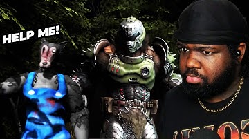 Doom Slayer had to use his Full POWER! Doom Slayer vs Analog Horrors