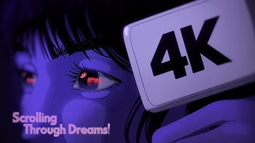 Scrolling Through Dreams | Digital Dream Live Wallpaper | 4K | #animation