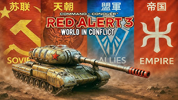 Red Alert 3 | 1v4 Brutal AI Duel — Armored Leviathan Carries the Fight!